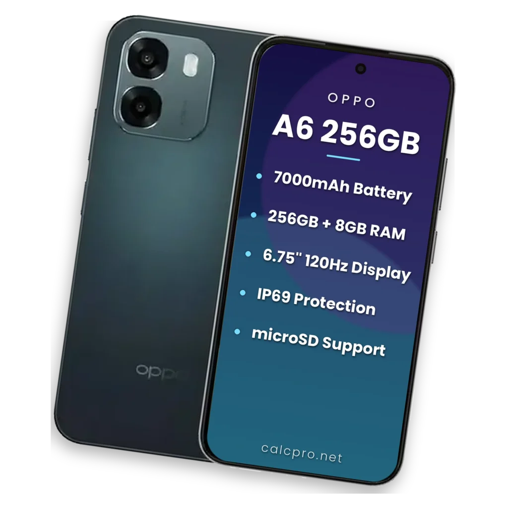 Oppo A6 256GB price in Pakistan