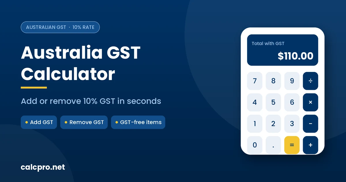 Australia GST calculator
