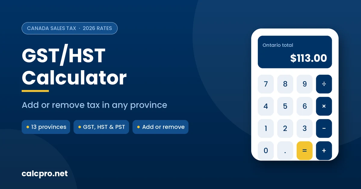 HST calculator