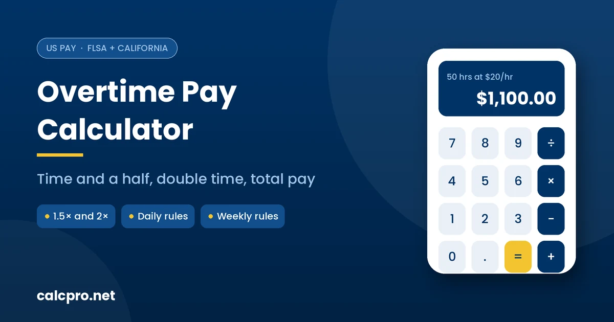 Overtime pay calculator
