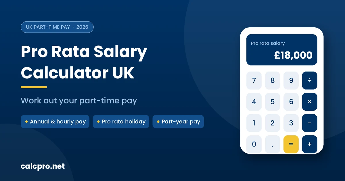 Pro rata salary calculator