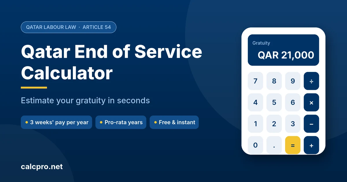 Qatar end of service calculator