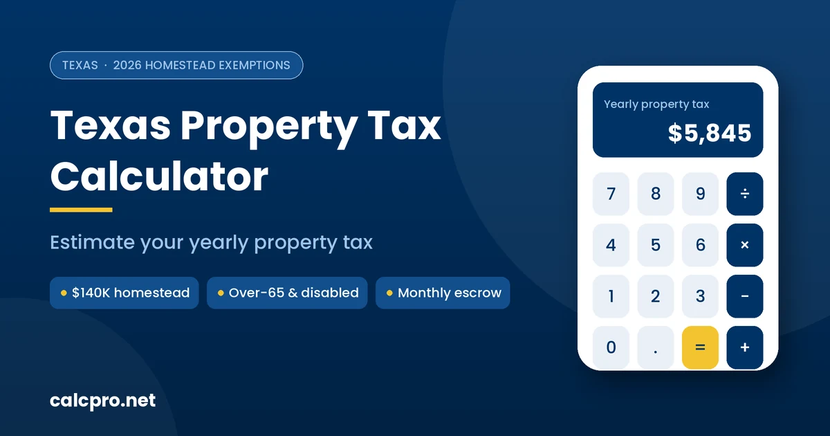 Texas property tax calculator