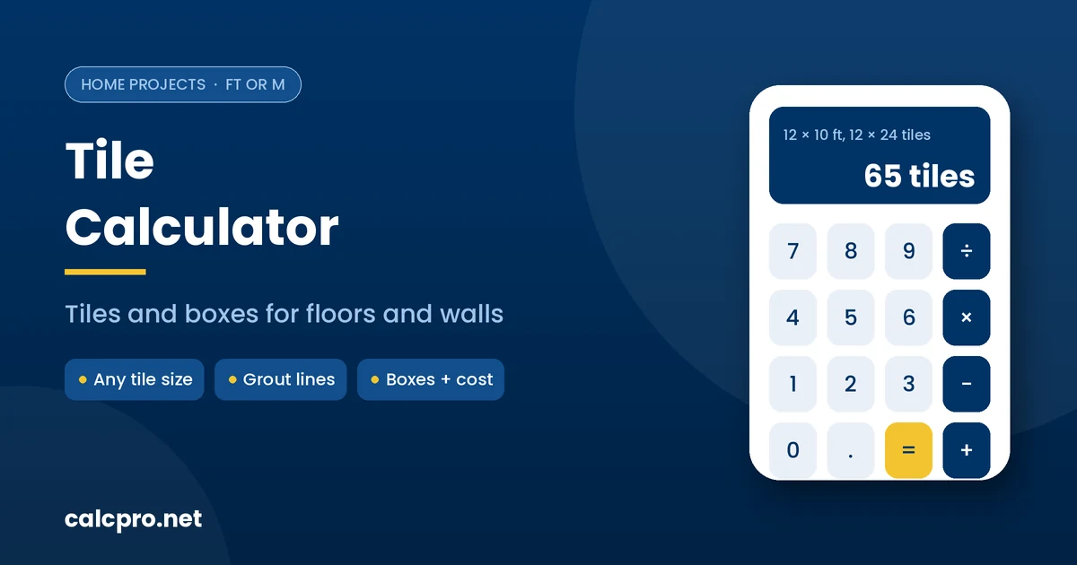 Tile calculator