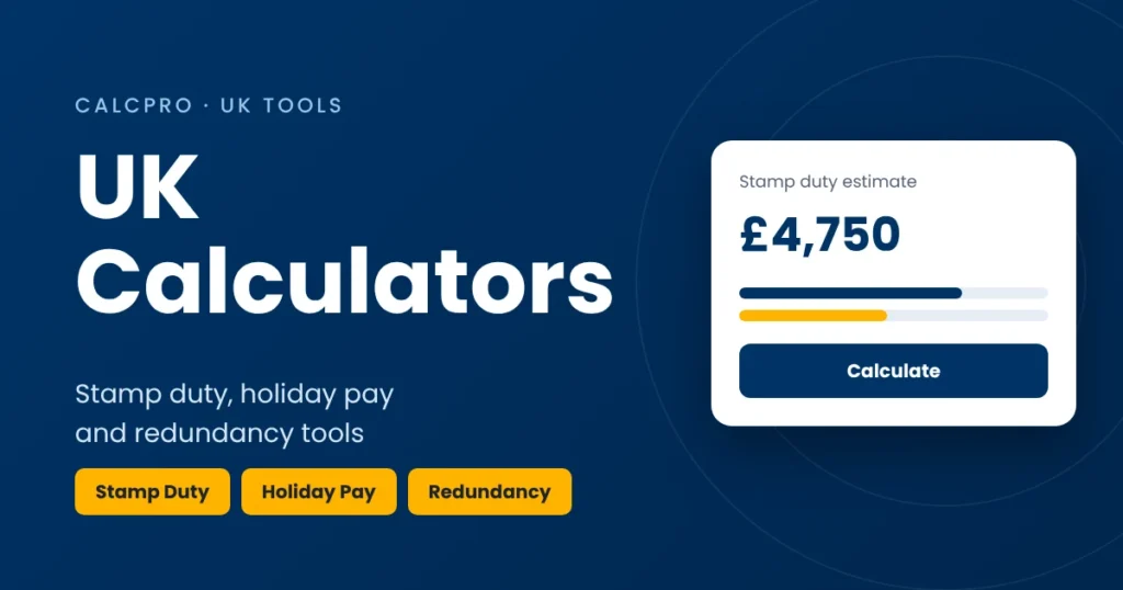 UK calculators on CalcPro
